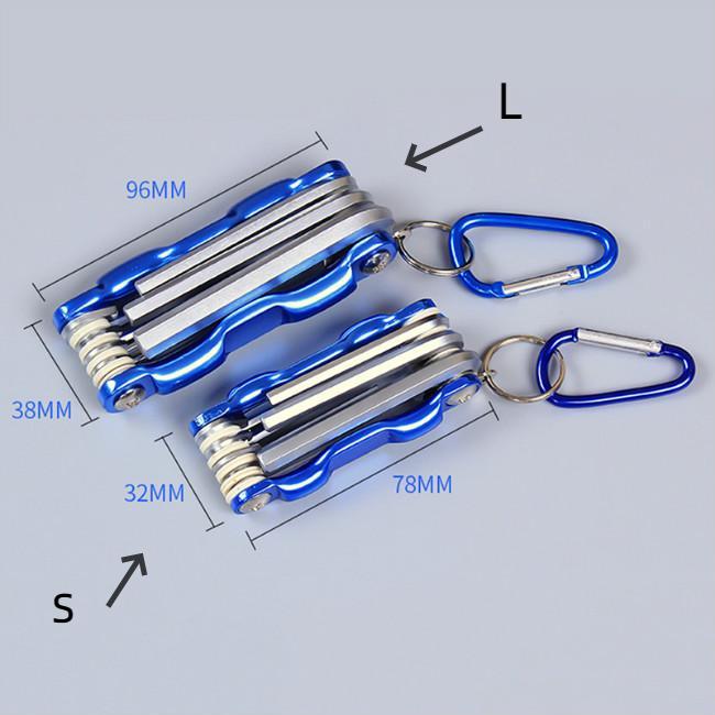 Folded Hexagon Hex Key Wrench Set Allen Wrench Screwdriver Metric Plum Inside Hexagonal Hand Tool