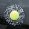 Car Styling Baseball Football Tennis Stereo Broken Glass 3D Sticker Car Window Ball Hits Self Adhesive Decal Car Stickers