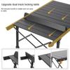Portable Camping Table Folding Picnic Table Aluminum Folding Camping Table Adjustable Liftable Legs with Bag Outdoor