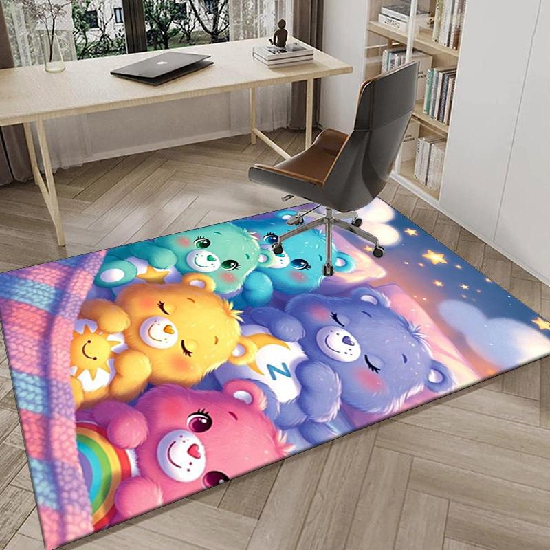 Love Bears Cozy Night Carpet, Chair Rug,Rug for Office Bedroom living rooms, Doormat decor Fan Gift Christmas Gift