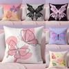 Abstract BButterfly Pillow Case Pillow Case Plush Fabric Soft Double Sided Print Home Sofa High Quality Cushion