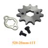 520 20mm 10T 11T 12T 13T 14T 15 16 17 18 19 20 T Front Engine Sprocket For Honda Lifan ZongShen YCF ATV Quad Dirt Pit Bike Buggy