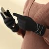 Thickened  Gloves Plush Winter Mittens Vintage Women Suede Gloves  Cycling