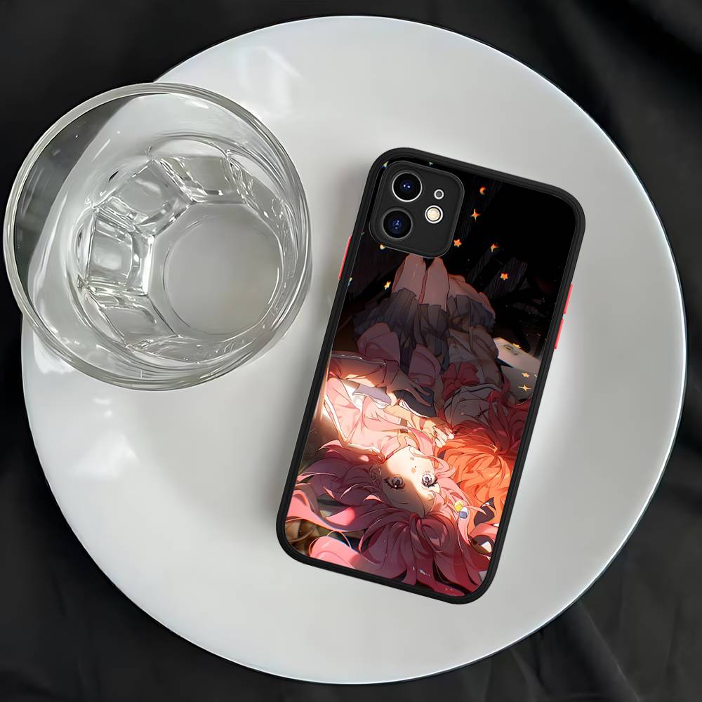 Anime Bocchi The Rock Matte Translucent Phone Case For Iphone 16 ProMax 15 14 13 12 11 X XS PRO Plus