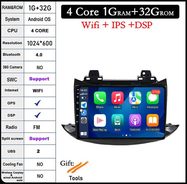 

Android 14 автомобильное радио для Chevrolet Tracker Trax 2016 - 2019 DSP QLED мультимедийный видеоплеер Bluetooth навигация GPS WIFI