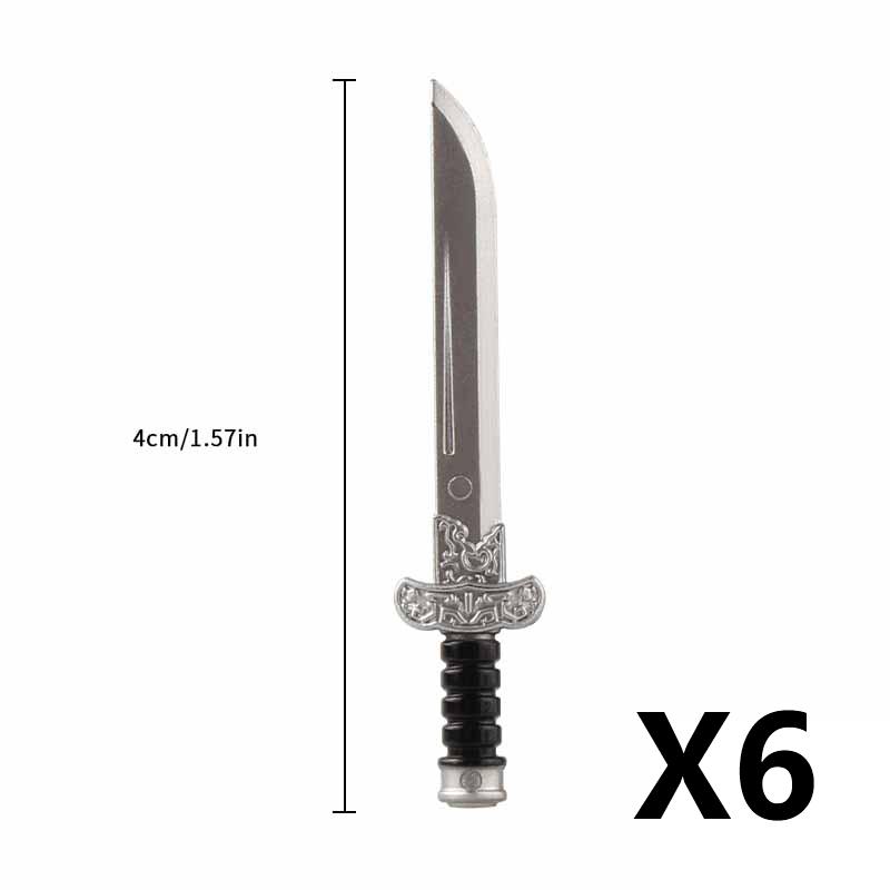 Medieval Figure Weapons Accessories Kits Building Blocks King Sword Lion King Shield Trident Battle Double-edged Axe Brick Toy