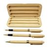 Wood Pen Gifting Pen Box Set Wood Ballpoint Pen Wood Piston Filled Fountain Pen with Metal Tip For Students Adult