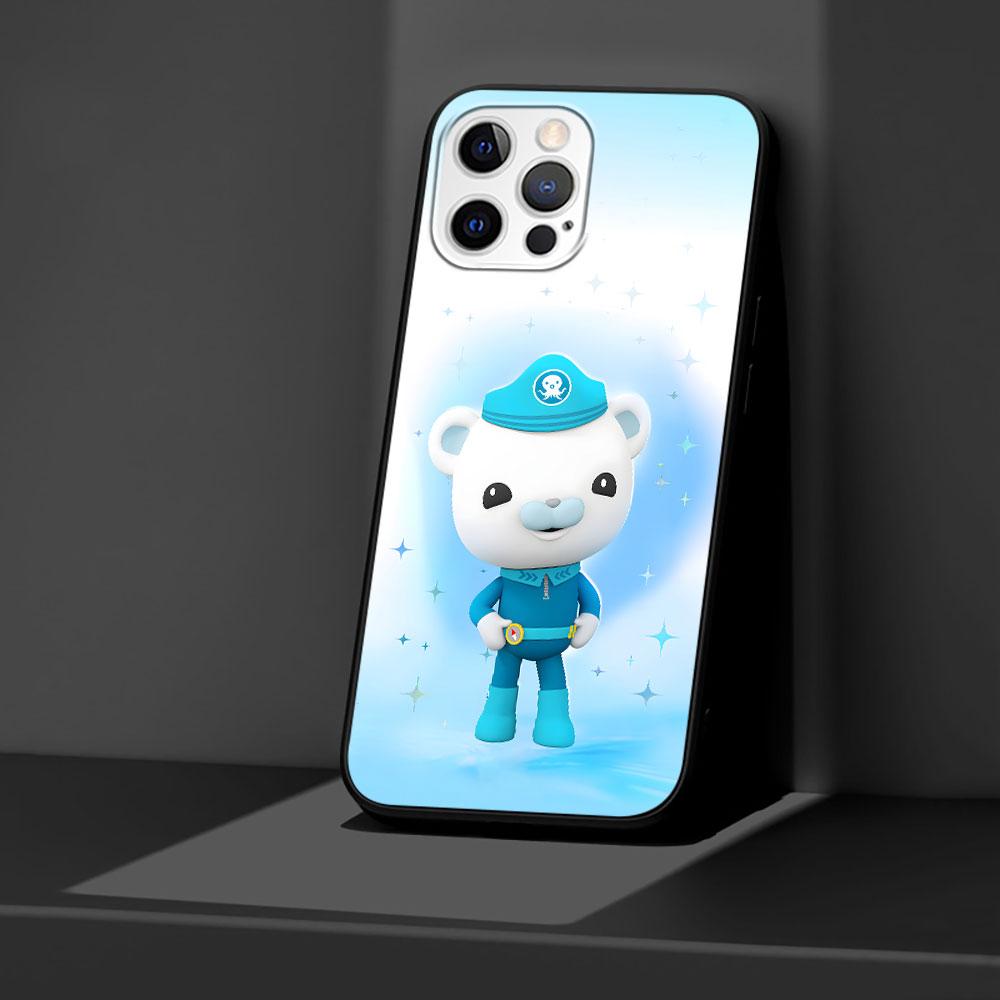 Cartoon Octonauts Case for Apple iPhone 13 14 Plus 11 12 Mini 15 Pro Max 7 8 SE 2020 X XS XR Silicone Black Soft Phone Cover