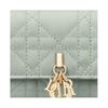 Dior Miss  Glycine Pendant Lambskin Wallet Women wallet Light-Gold Fresh-Green S0966ONMJ-M605