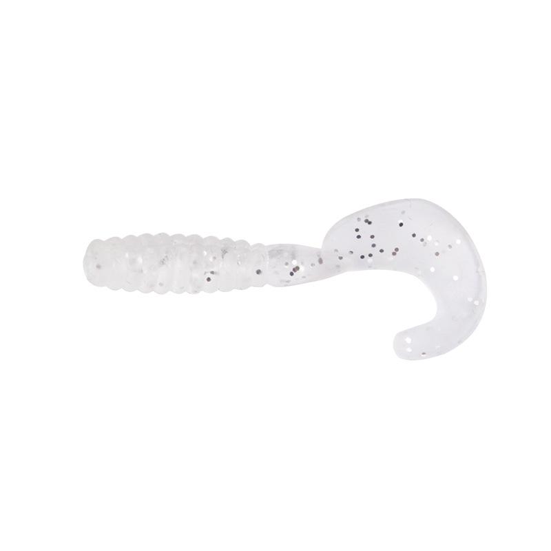 Set di Esche Artificiali in Silicone: Amo con Testa Piombata, Verme Morbido, Coda Riccia, 10 Colori, Ideale per Persico Trota & Pesce Mandarino.