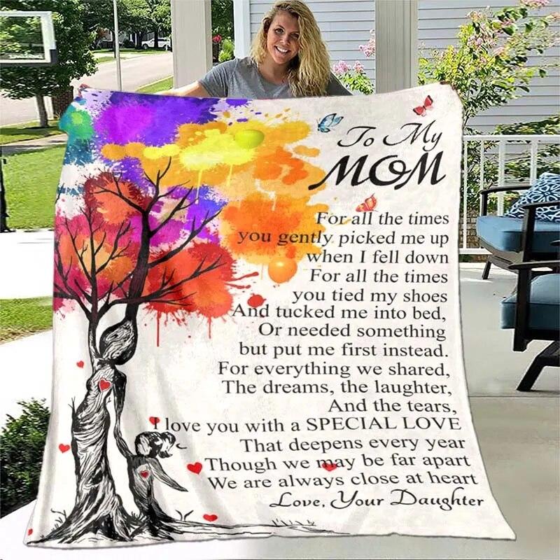 To My Wife/husband/Daughter/Son/Mom/Sister Blanket Custom Blanket Gift Air Mail Letter Blanket Family Gift Best Wish for Her/him