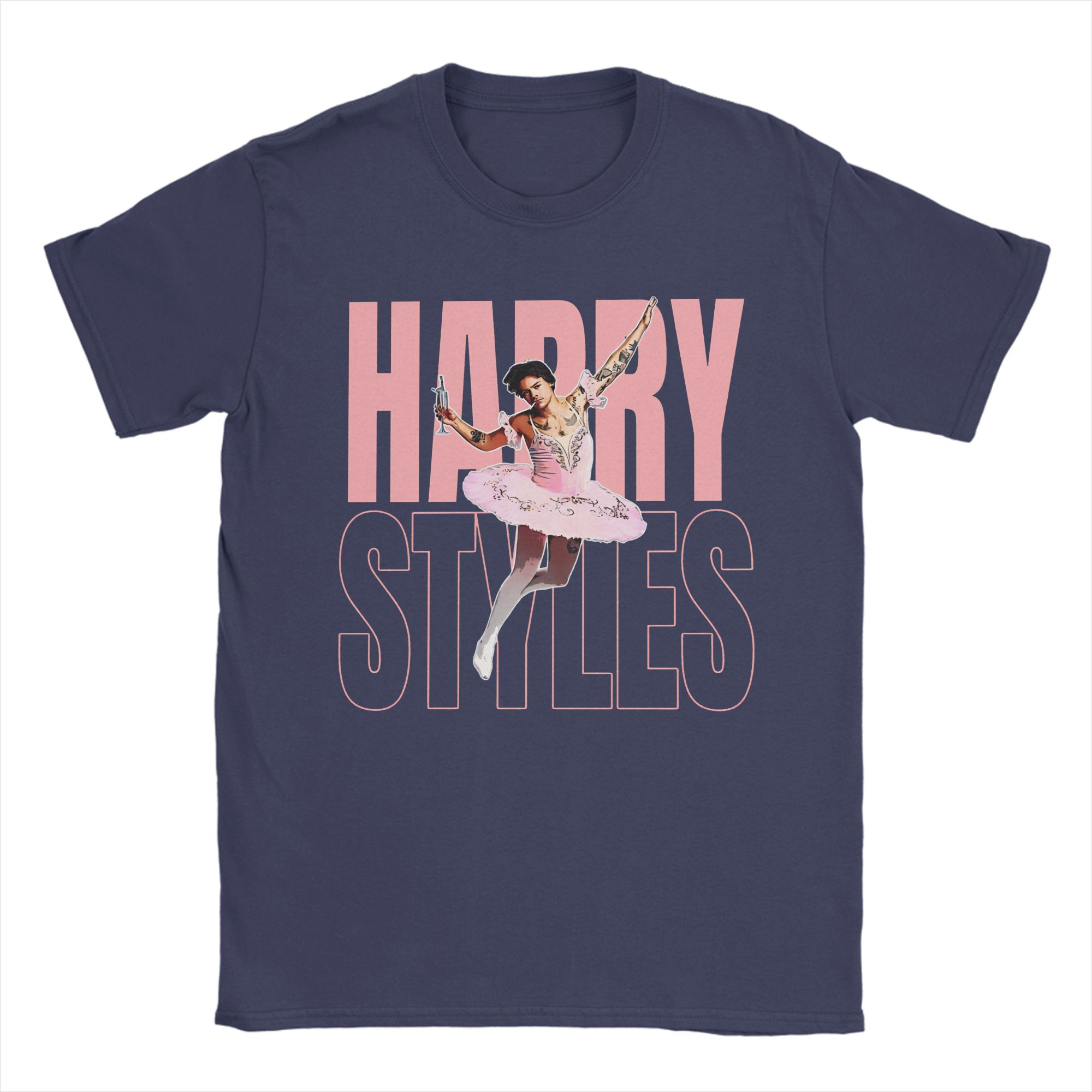

HARRY STYLES Pink T Shirts Men 100 Cotton Funny TShirts Round Neck Tees Short Sleeve Clothes Big Size 4XL