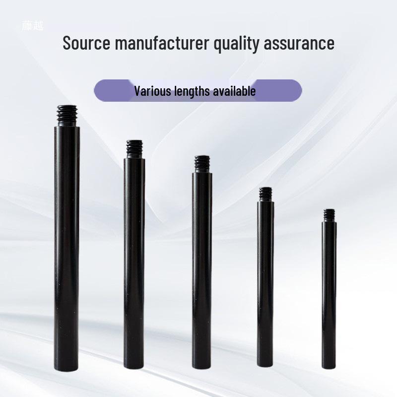 Aluminum Alloy Tripod Extension Rod with 1/4 Screw and 3/8 Interface for Light Stands and Camping