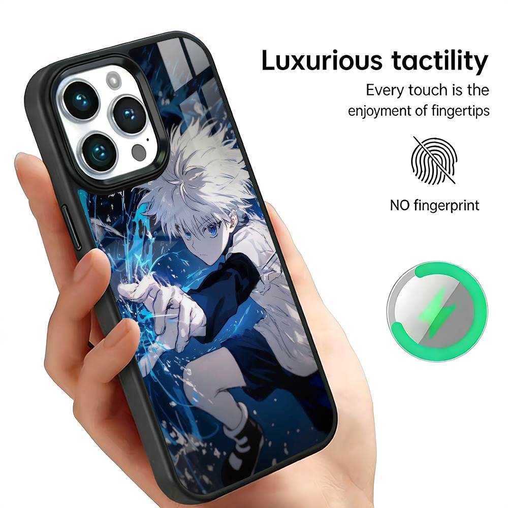 K-Killua Zoldyck H-Hunter X Hunter Phone Case For iPhone17,16,15,14,13,12,11 Plus,Pro Max, New Magnetic Wireless Charging