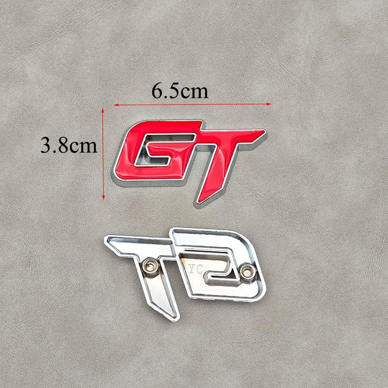 ABAM1 3D Metallbuchstaben GT Logo Auto Frontgrill Emblem Abzeichen Aufkleber Decals Für Geely GT Zubehör