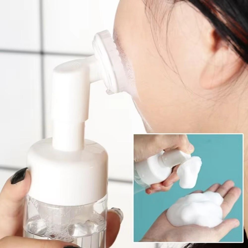 Silicone Brush Soap Foaming Bottle Portable Facial Cleanser Bottle  Makeup Use