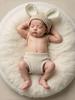 Handmade Crochet Baby Bunny Photo Outfit for Newborns
