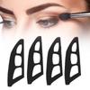 4Pcs Eyeshadow Shaper Silicone Portable Eyeshadow Stencil Guide Eye Makeup Aid Tool for Home Beauty 