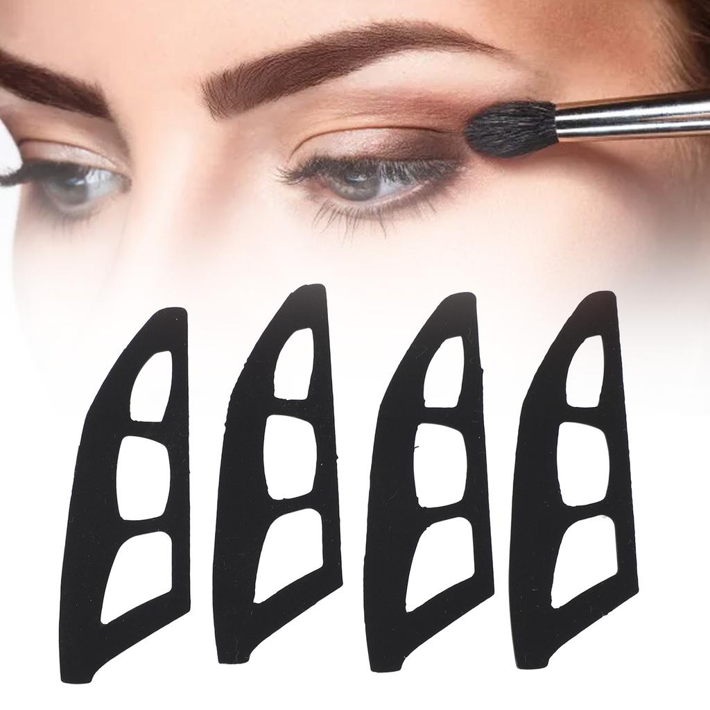 4Pcs Eyeshadow Shaper Silicone Portable Eyeshadow Stencil Guide Eye Makeup Aid Tool for Home Beauty 