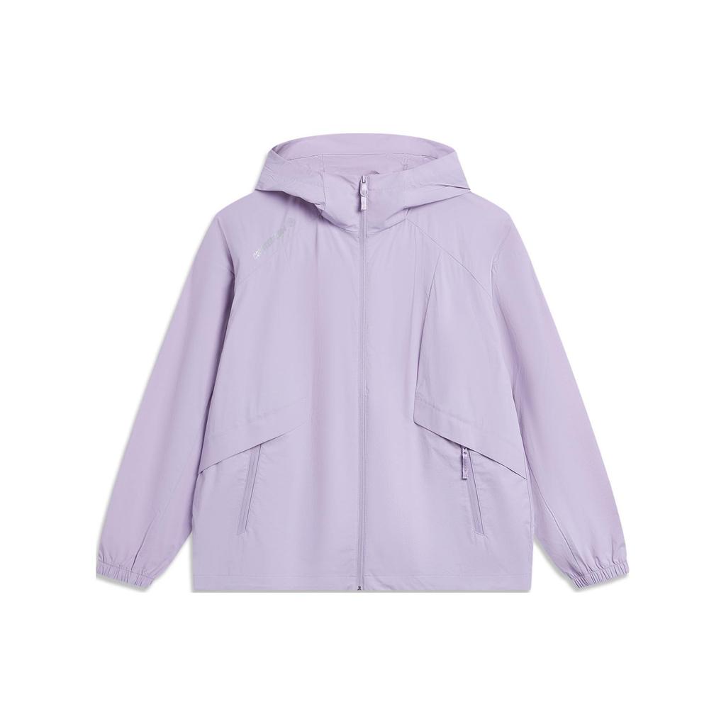 Li Ning CF Ultraviolet Protection UPF 50+ Cool Lightweight Sun Protection Clothing Women outerwear Purple AFDU714-1