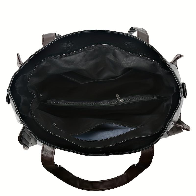 Vintage Large Capacity Tote Bag, All-Match Shoulder Bag, Versatile Casual Bag For Travel