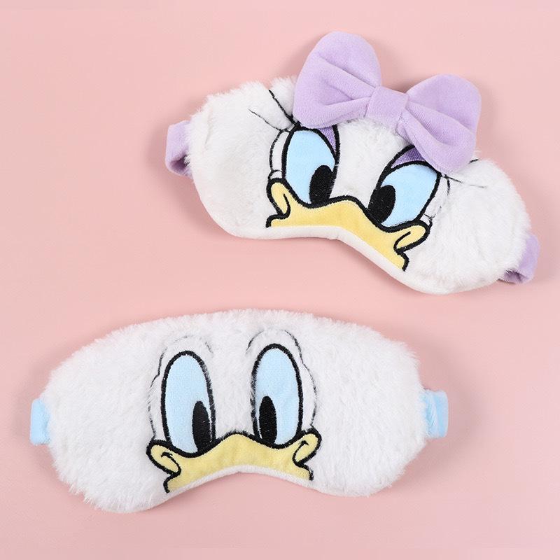 Mickey Mouse Eyeshade Anime Figure Soft Plush Stuffed Sleeping Eye Mask Cover Minnie Cute Shade Travel Sleep Cartoon Gift
