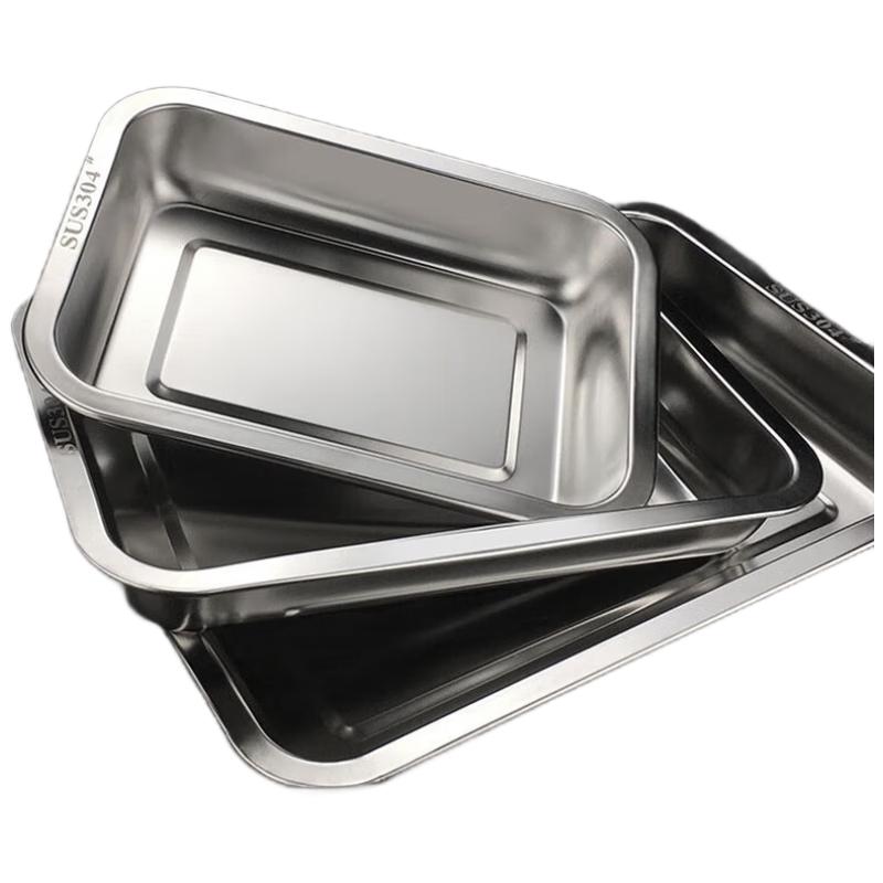 Huei Huang 304 Stainless Steel Rectangular Steaming & Serving Tray