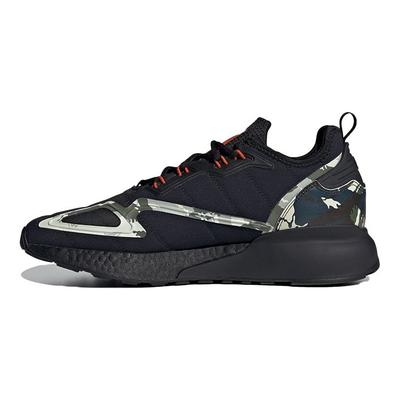 Baskets Unisexe ZX 2K Boost Black Camo Noir Core Orange Collégial GW2328