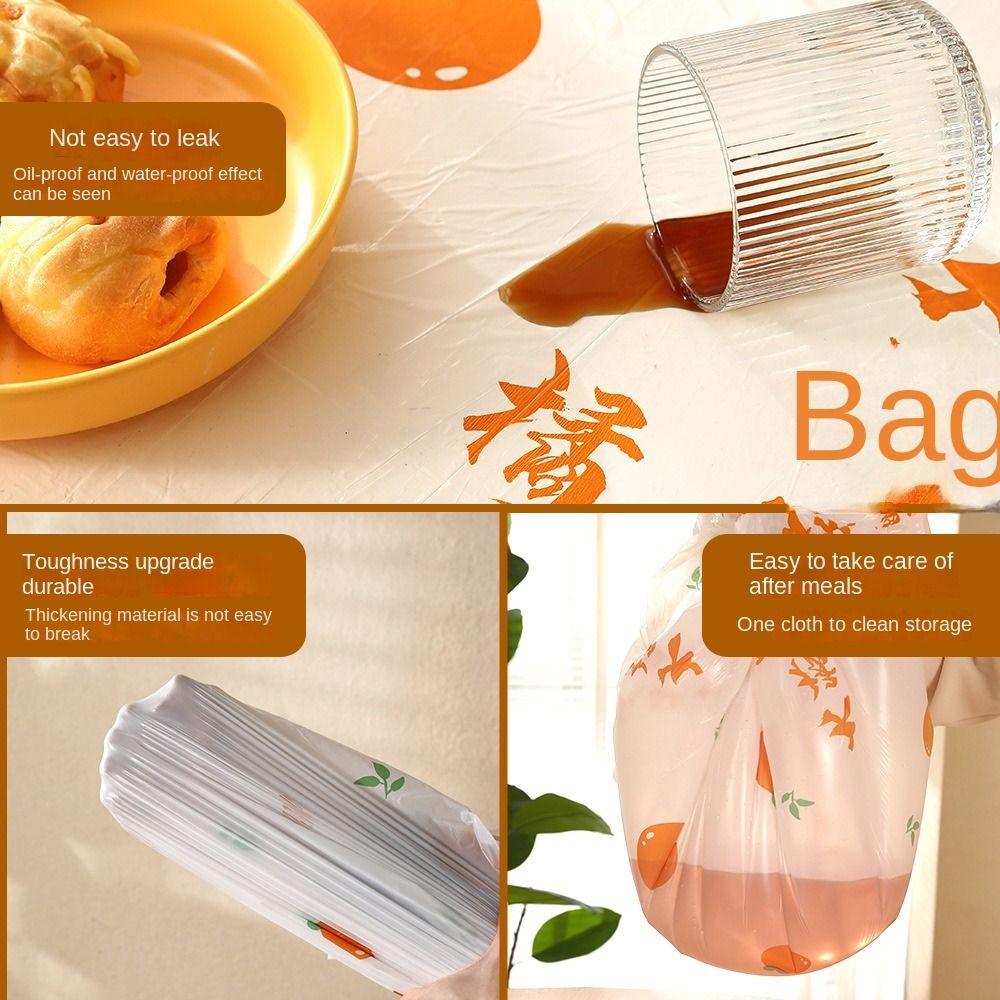 20Pcs Oil Proof Round PVC Tablecloth Plastic Fresh Fruit Tablecloth  Desk