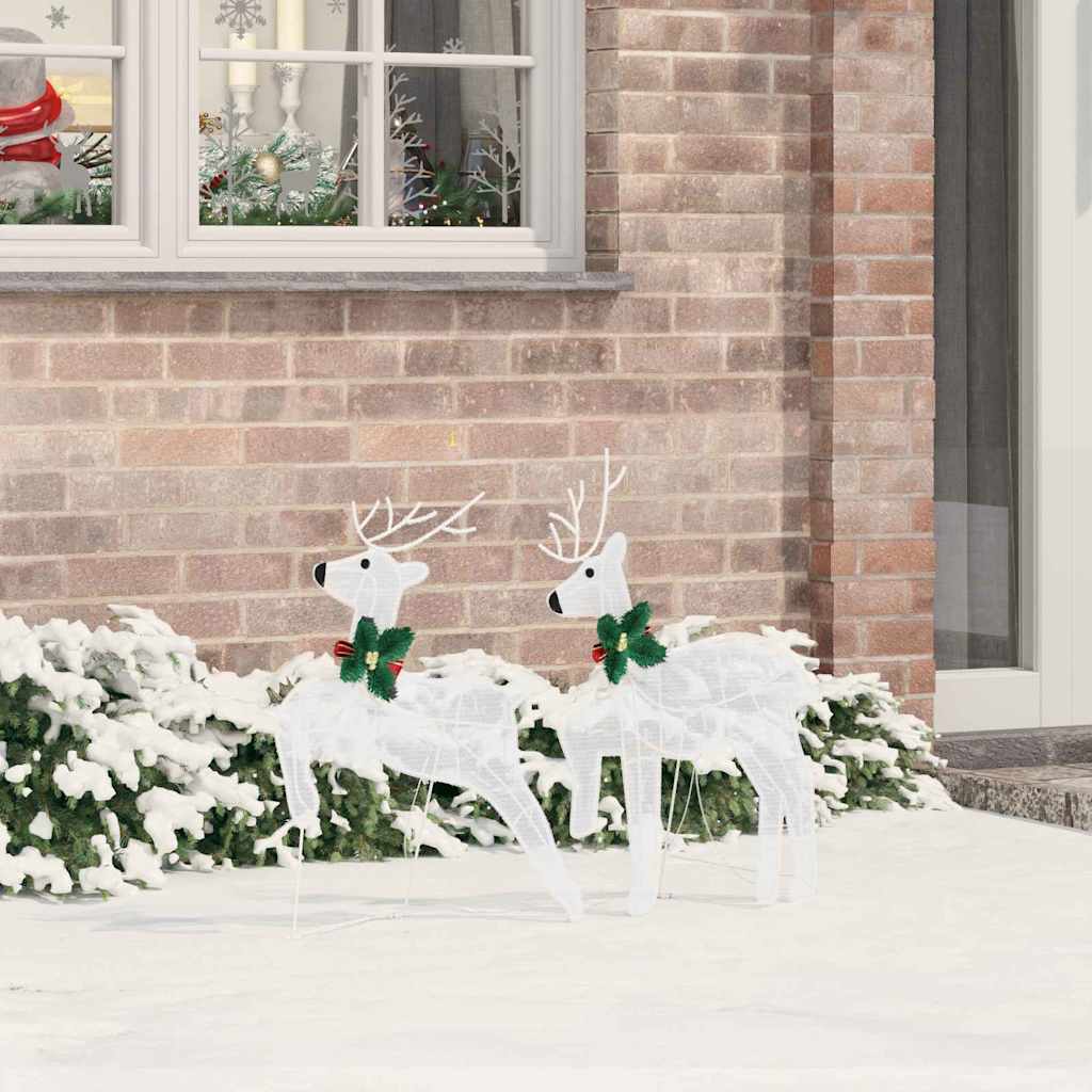 LED Reindeer 2 pcs Cold White Fabric