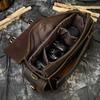 Crazy Horse Leather Slr Camera Bag Leather Messenger Bag Out Camera Protection Bag Lens Protection Gall Xjb1001