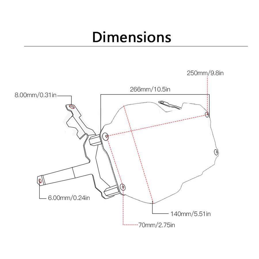 For Bmw R1200Gs Headlight Protector Guard Cover For Bmw R 1200 Gs Adventure 2013 - 2018  Transparent