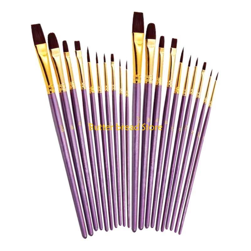 

W89C Paintbrushes Paint Brush with Variety of Shapes for Miniatures, Crafts Painting