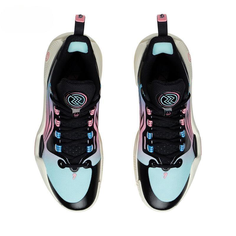 Li Ning Speed 9 Cushioning Slip Resistant Abrasion Resistant Low Top Basketball Shoes Men's Blue Black ABPT001-1