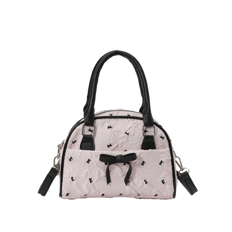 

Niche contrasting color bag women s new fashion versatile messenger bag sweet cool hot girl portable bowling bag