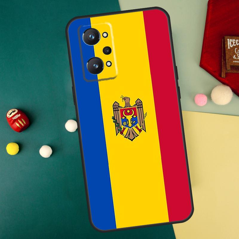 Moldova Flag For Realme 10 11 12 13 14 Pro Plus C67 C65 C63 C61 C55 C53 C51 C35 C71 C75 GT7 15 Pro Case