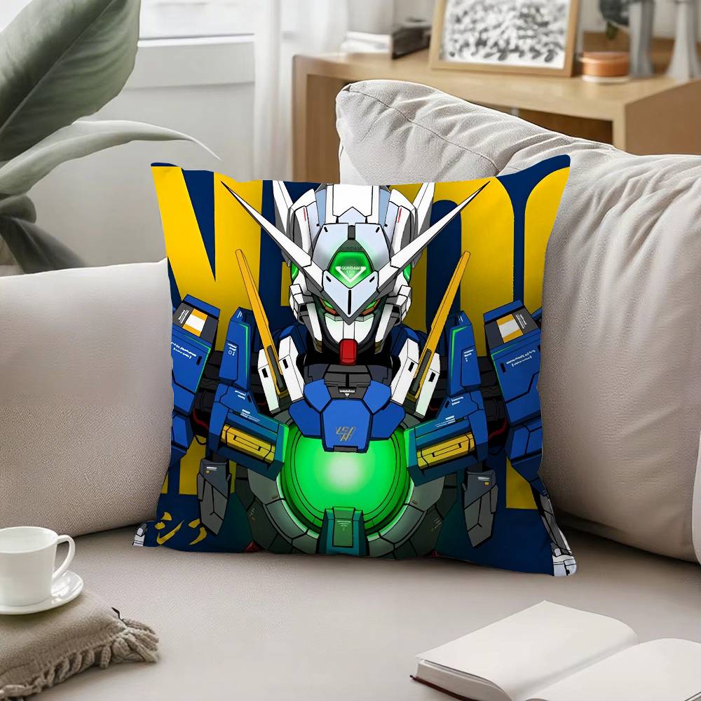 w-Гандамы-Робот Наволочка С рисунком Наволочка Для гостиной Подушка-подушка для дивана И Декор спальни 40cmx40cm