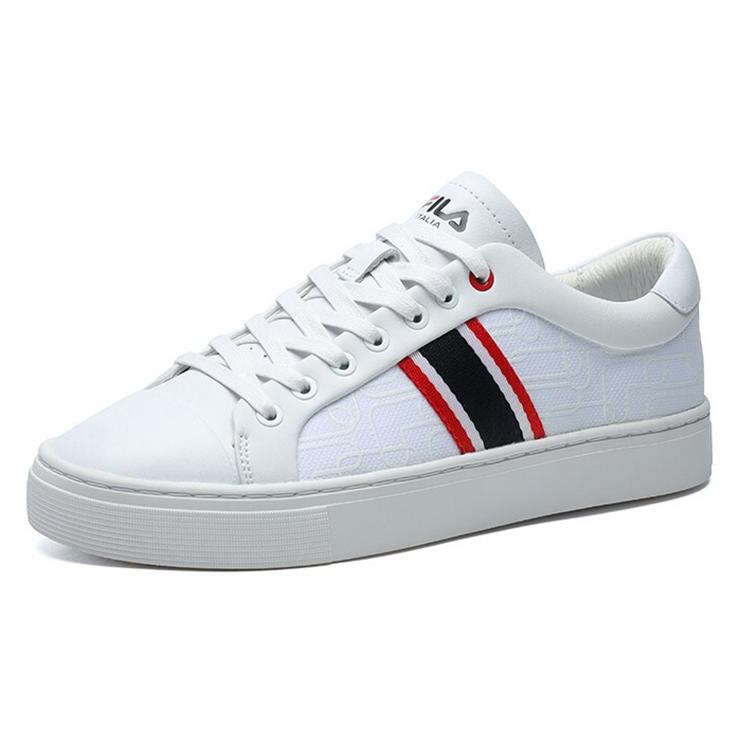 New FILA 1911 Stripe Low Top Shoes For FILA White Women's F12W124345FWT