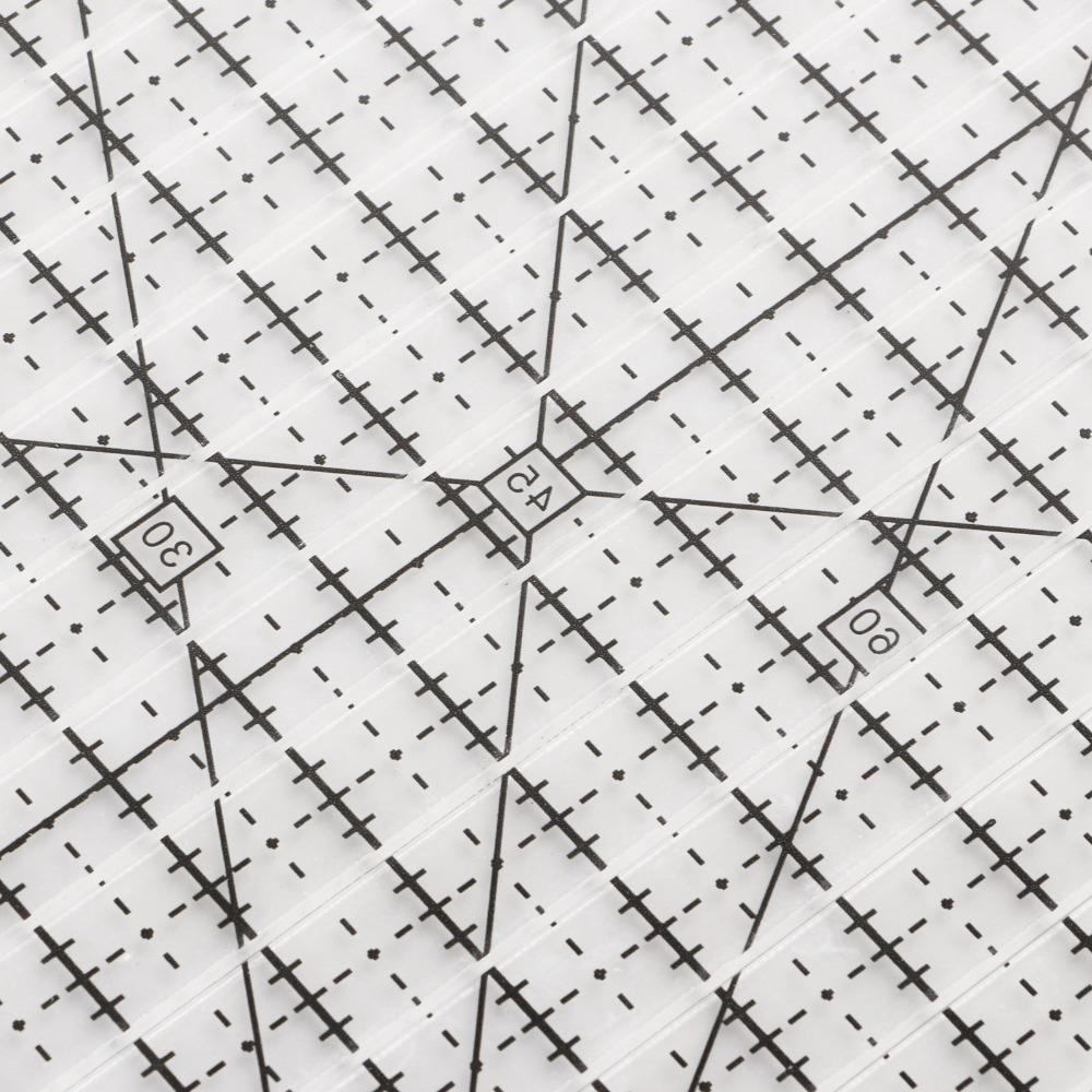Black Grid Line Patchwork Ruler Accurate Scale Acrylic Sewing Ruler Fabric Cutting Ruler Sewing