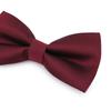 Dark Burgundy Twill Bow Tie Men'S Wedding Groom Best Man Red Suit Shirt British Korean Bow