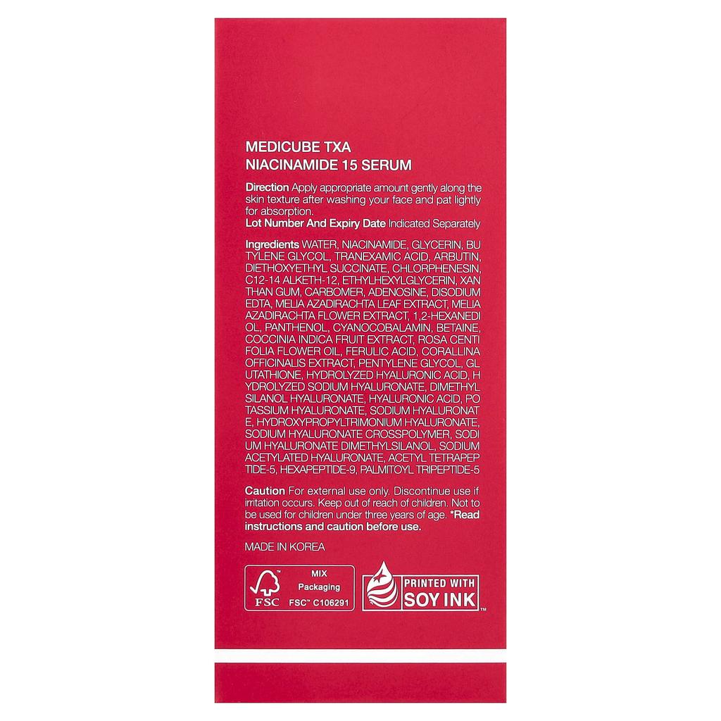 Medicube, RXA Niacinamide 15 Serum, 30ml (1.01 fl oz)