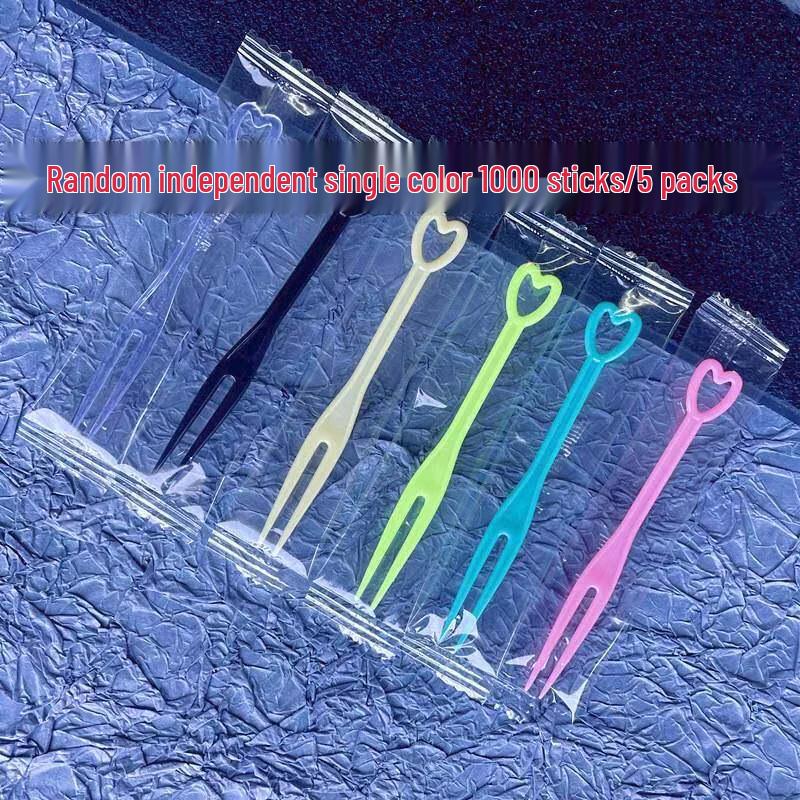 Individually Wrapped Transparent Plastic Dessert Forks