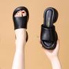 Fashion Shoes Women House Slippers Platform Luxury Slides Pantofle Big Size Square heel Loafers Soft Designer 2025 Block Fashion