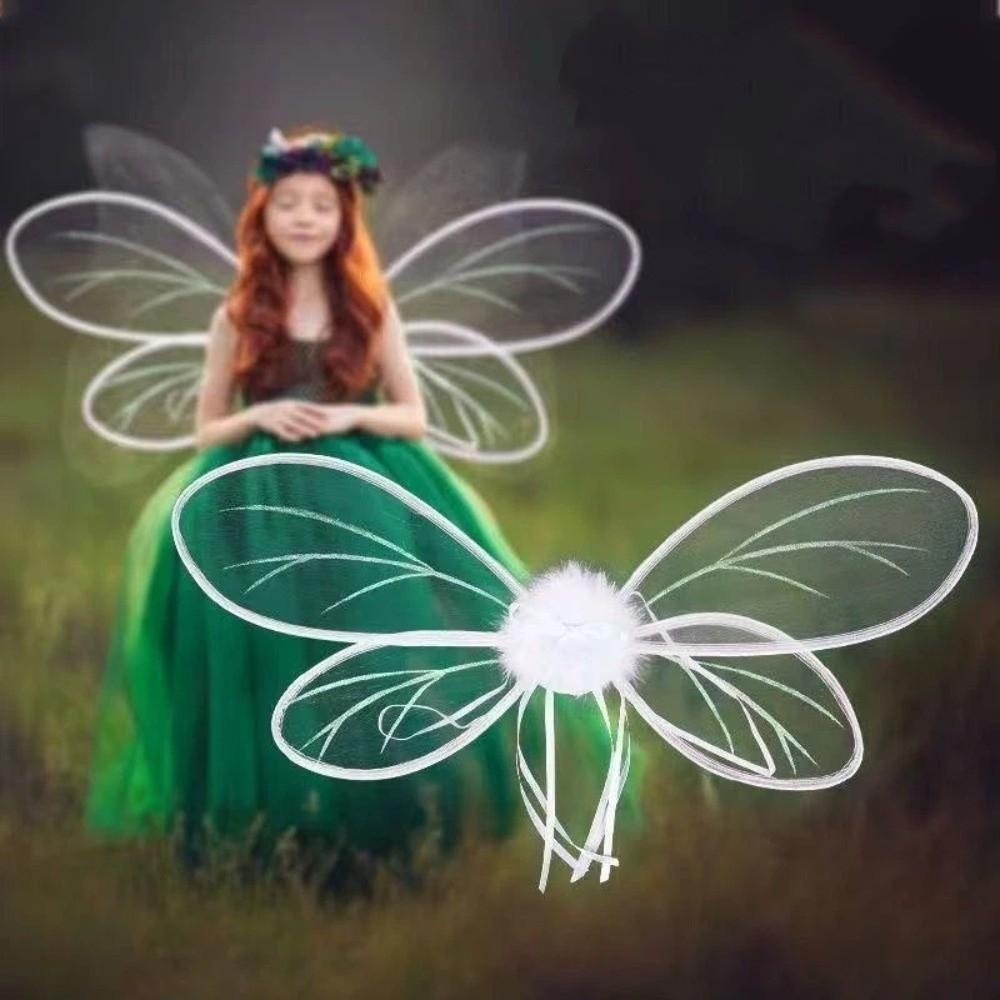 Handmade Fairy Butterfly Wings Fantasy Dragonfly Elf Wings Creative Elf Wings Costume  Children