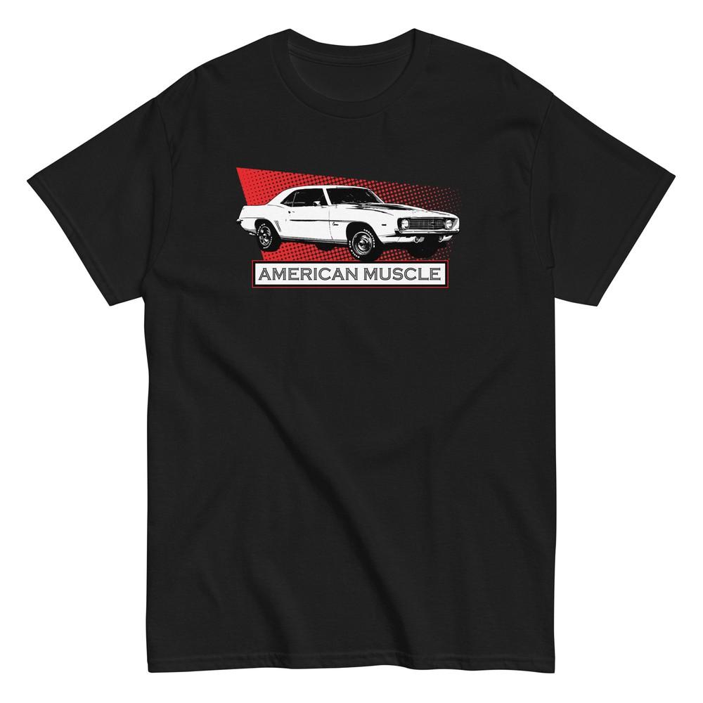 1969 Camaro Shirt, 60 s Muscle Car Enthusiast T-Shirt Unisex T-Shirt XXXL