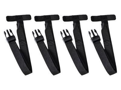 TANAX MOTOFIZZ Option Bag Fastening Belt Pack of 4 25 X 600mm Velcro Attachment Anti-Flapping MP-354 Black