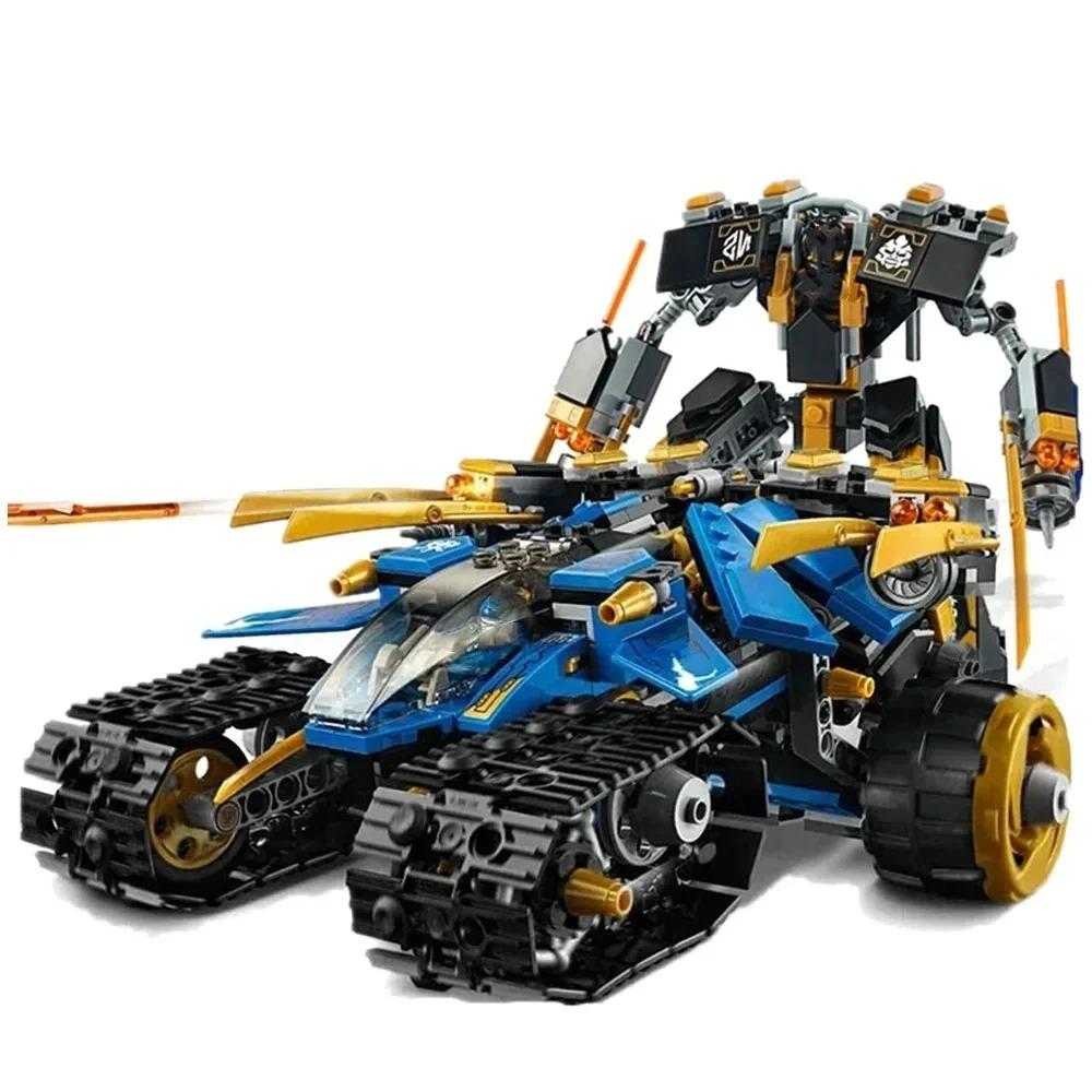 567PCS Technical Ninja Thunder Raider Mechanical Warrior Robot Mecha Building Blocks War Weapon MOC Model Toys For Kids Gift