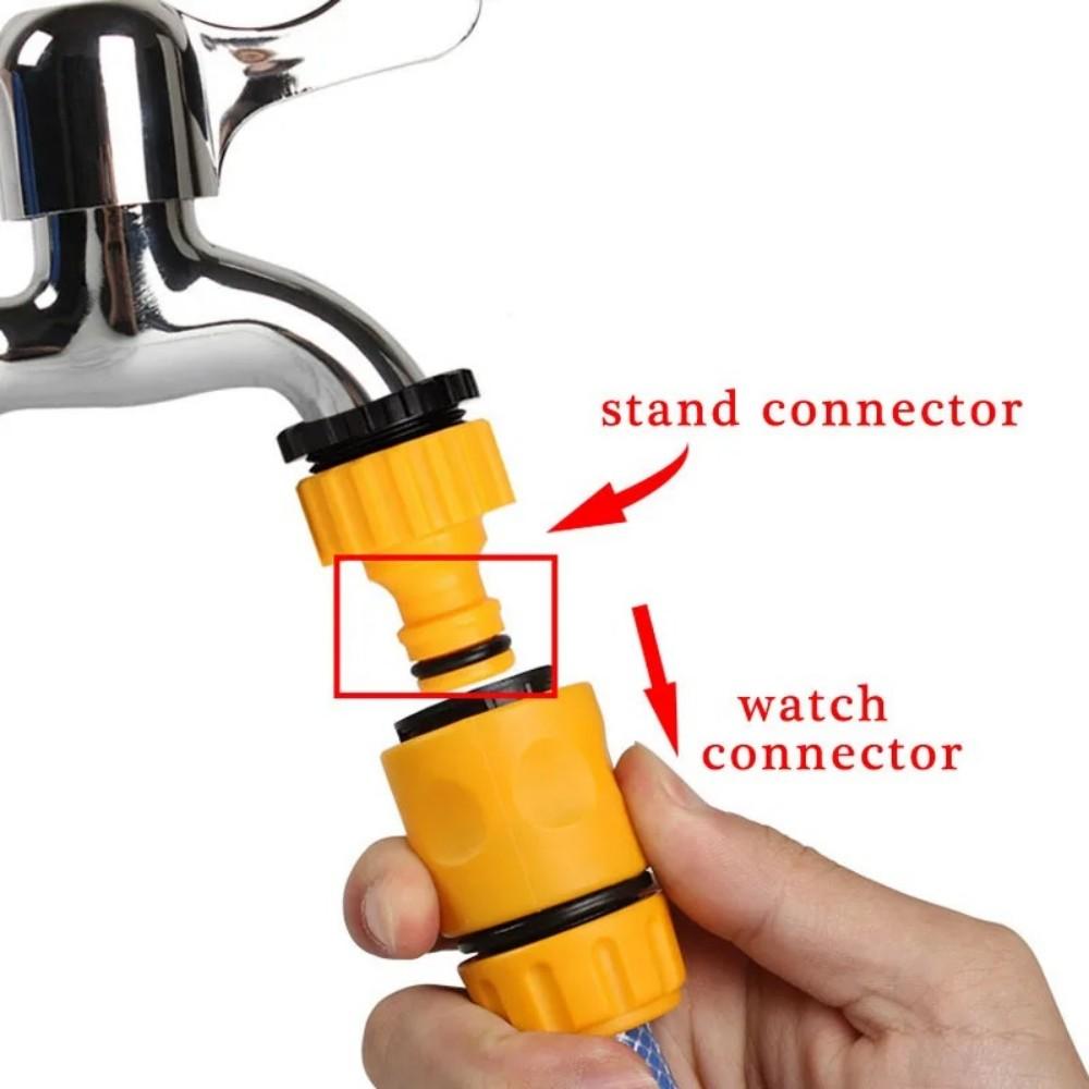 Garden Hose Quick Connector 1/2'' 3/4" Garden Water Pipe Car Wash Gun Joint Watering Pipe Fittings Pipe Connector Accessories