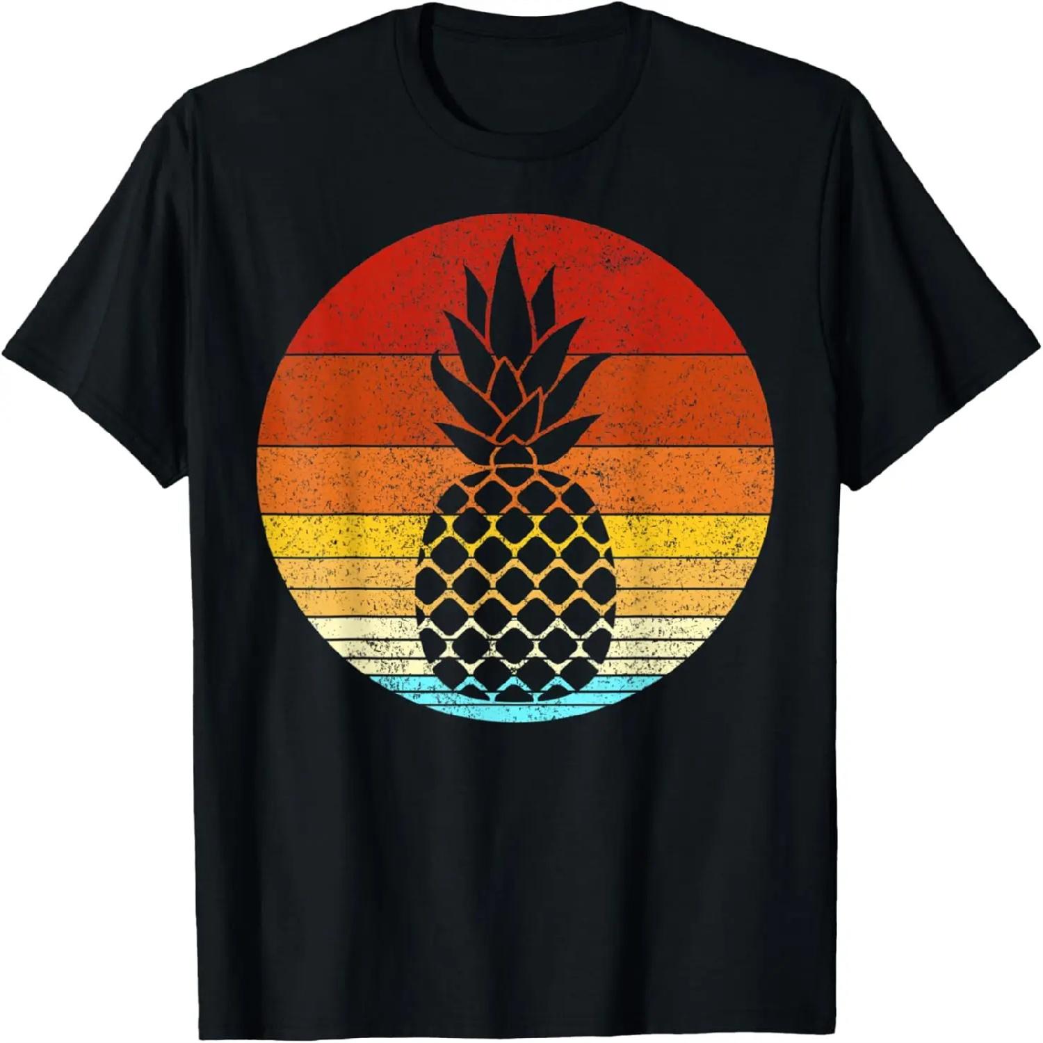 

vintage retro distressed Hawaiian tropical pineapple fruit T-Shirt XXXXXL різнокольоровий