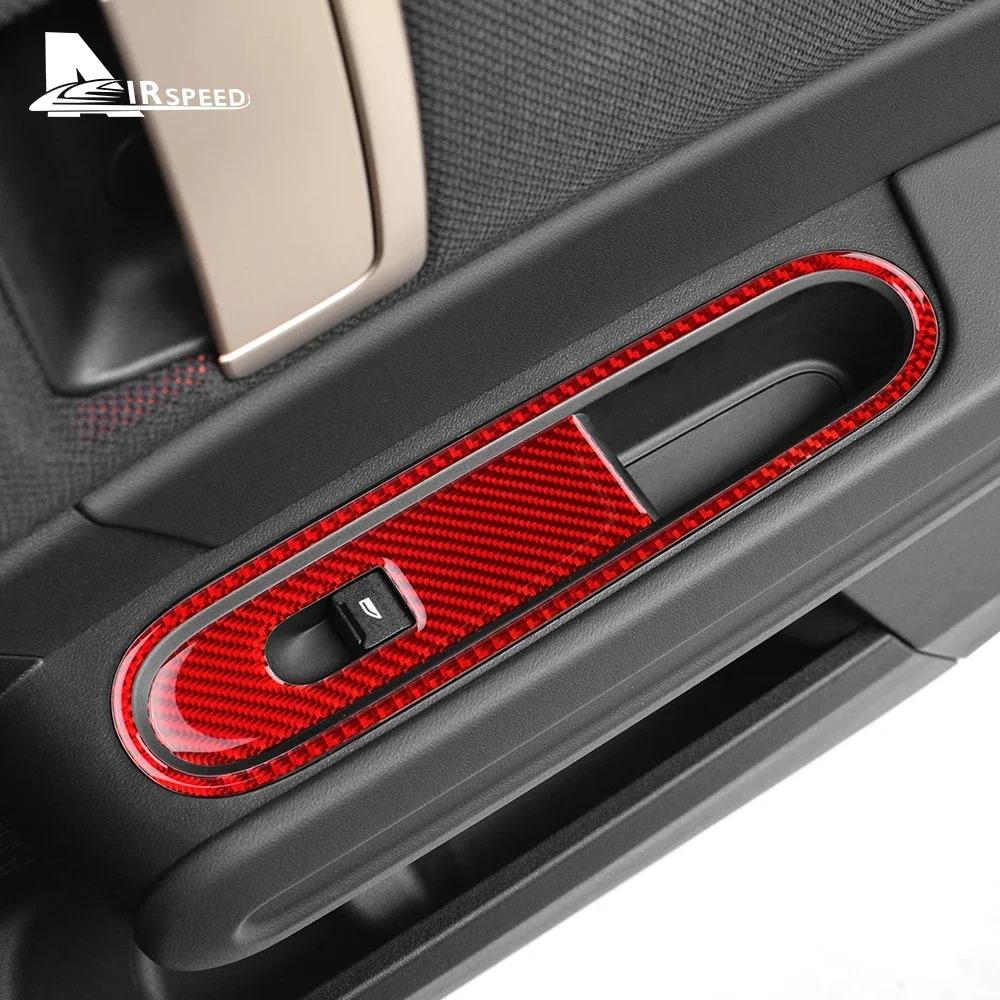 Door Window Lift Switch Frame Interior Soft Carbon Fiber Sticker Panel LHD RHD For BMW Mini Countryman U25 2024 2025